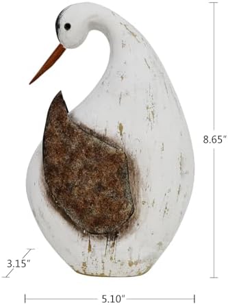 Veclotch 865 H Seabird Wood Statue Coastal Decor