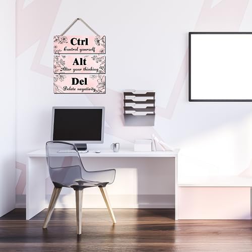 Ctrl Alt Del Wall Decor - Pink