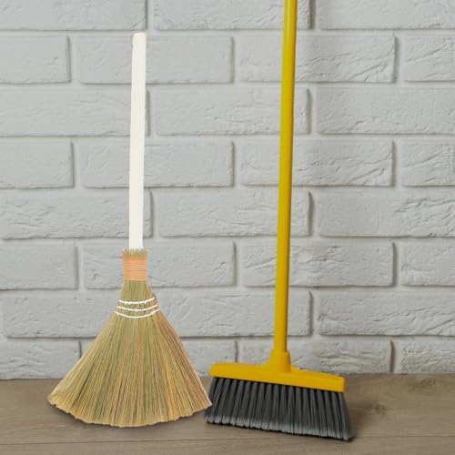 NOCTILIS 2Pcs Handmade Soft Bristle Broom Set