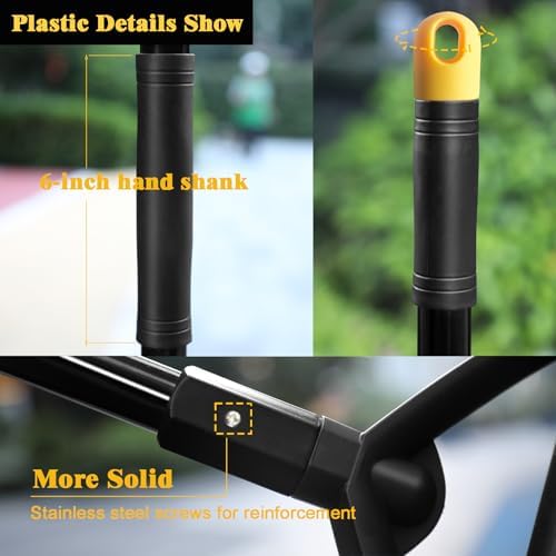 Heavy Duty Angle Broom for Indoor Outdoor Cleaning