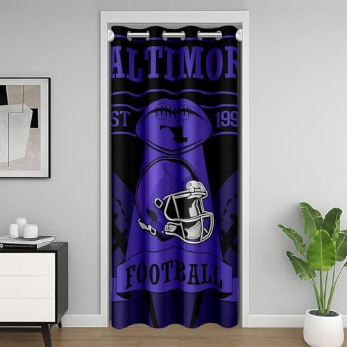 Erosebridal Football Door Curtain for Privacy 34x80 Inches