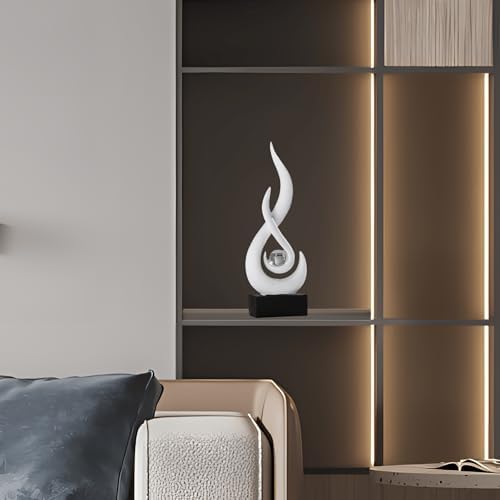FJS Modern Flame Statue Home Decor 118 H