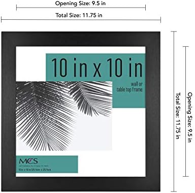 MCS Studio Gallery 10x10 Black Woodgrain Picture Frame 2-Pack
