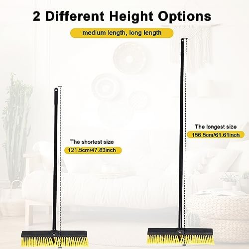 Zhehao 6 Pack 18 Inch Push Broom for Outdoor Cleaning