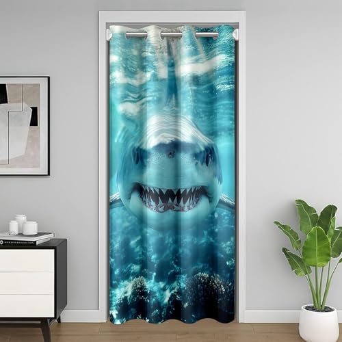 Erosebridal Shark Door Curtain 42x80 Blackout Panel