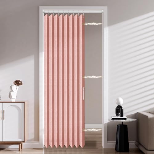 AJAZZ Magnetic Folding Door Curtain Pink 42 x 78