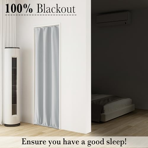 RYB HOME Blackout Door Curtain 1 Panel 1