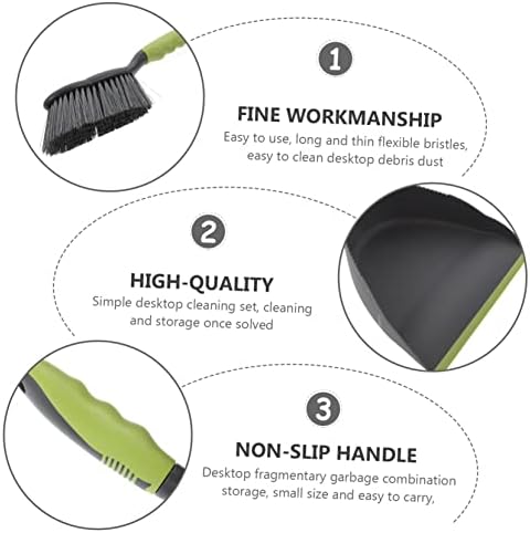 FOMIYES Mini Broom and Dustpan Set for Desktop Cleaning