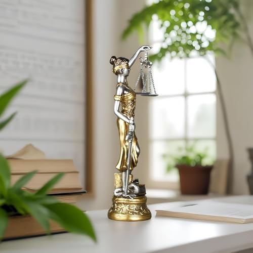 15 Inch Lady Justice Statue - Home Office Decor Sculpture