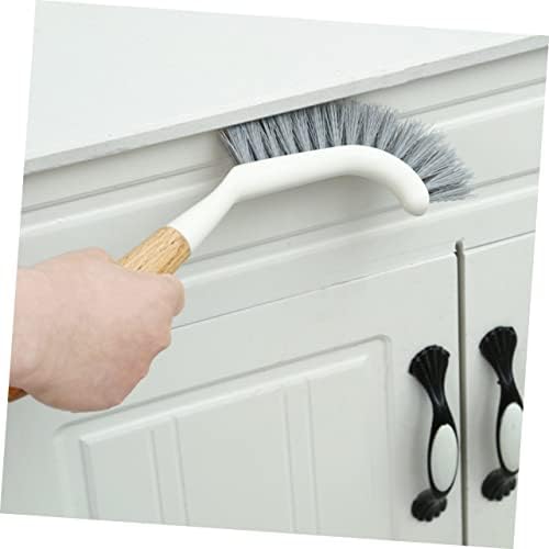 2pcs Floor Brush for Bathroom Cleaning with Wooden Handle