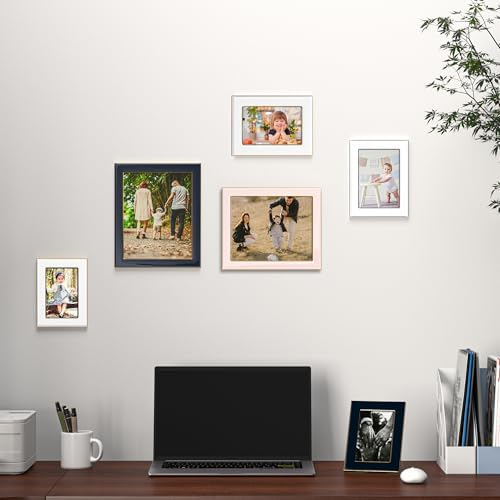 Fun Memories 4x6 Picture Frame - White Enamel Glass with Silver Metal Edge