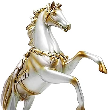 DreamsEden Rearing Horse Statue Standing on Coins 125 H 4 Lbs