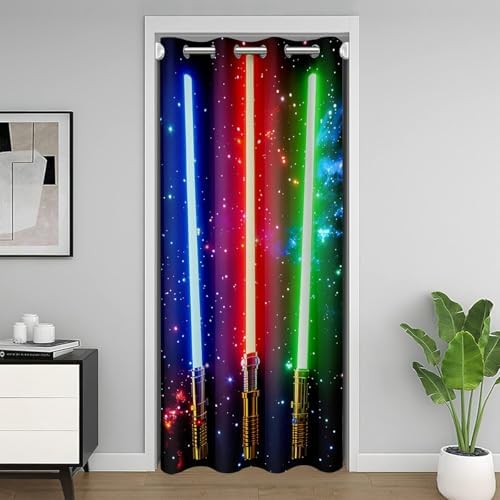 Feelyou Galaxy Door Curtain 42x84 Thermal Privacy Panel