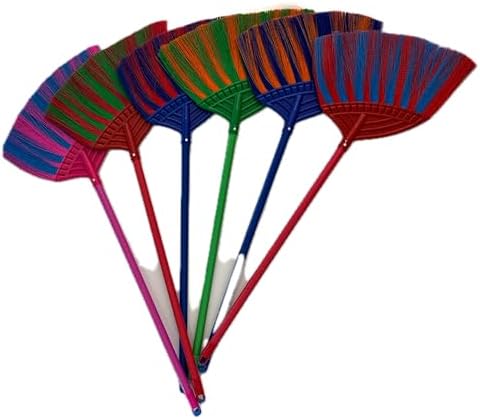 Soft Plastic Broom for Indoor and Outdoor Cleaning