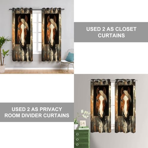 Shixiaoyan Horse Barn Door Curtain 42x80
