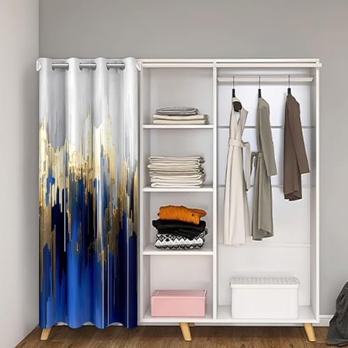Erosebridal Abstract Art Closet Curtain with Sequins