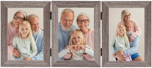 Frametory 5x7 Triple Picture Frame Set - Gray 2 Pack