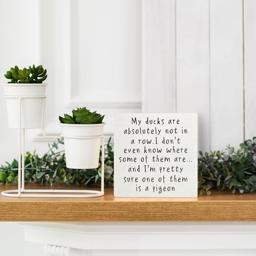 Funny Office Wood Box Sign 5x5 Inches