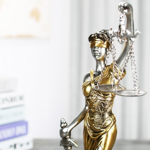 15 Inch Lady Justice Statue - Home Office Decor Sculpture