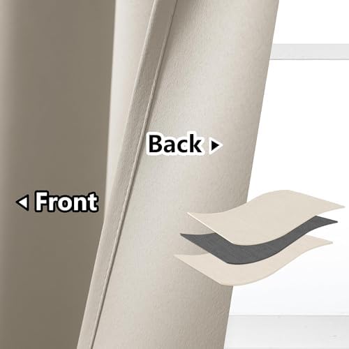 AOSKY Door Curtains - 52 x 90 Light Blocking Panels