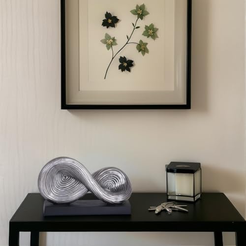 UANYEMON 55 Infinity Knot Sculpture - Modern Silver