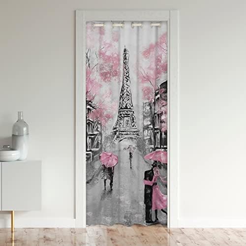 Erosebridal Paris Door Curtain with Eiffel Tower Design 1