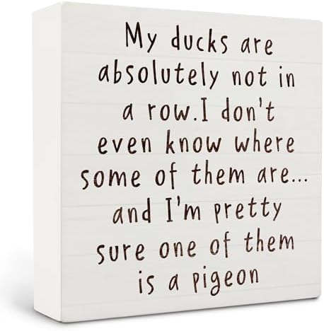 Funny Office Wood Box Sign 5x5 Inches