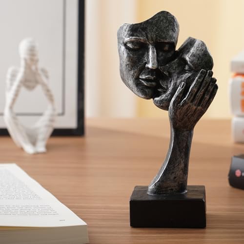 Vilead Resin Couples Kiss Sculpture Abstract
