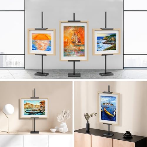 Adjustable Metal Picture Frame Easel Stand for 28 H Display