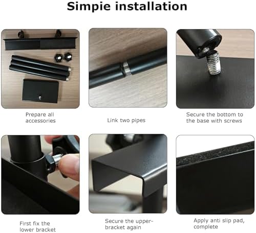 KBCLN Adjustable Metal Picture Frame Stand - 29 Inches Black Display Easel