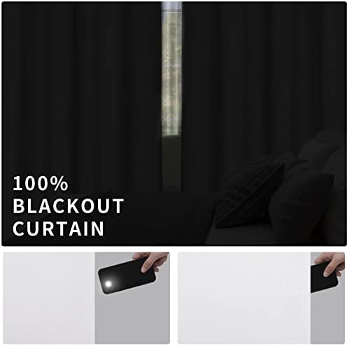 Easy-Going Linen Look Blackout Curtain 100x96 Inch 1