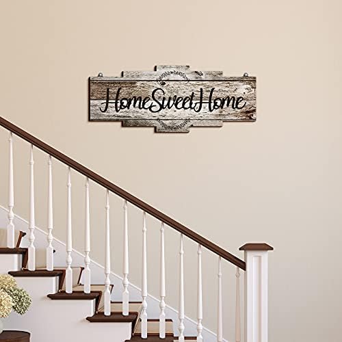 Jetec Home Sweet Home Sign Rustic Wood Wall Decor