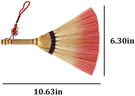 MXY Mini Broom with Short Handle for Home and Automotive Cleaning