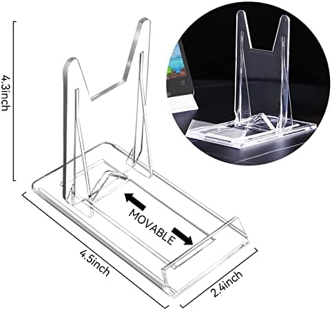 Merkaunis 20 PCS Clear Acrylic Display Easel