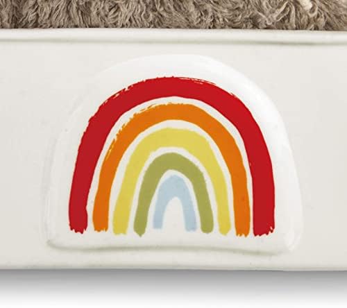 DEMDACO Rainbow Baby Glossy White Frame 8x7