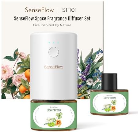 SenseFlow SF101 Waterless Ultrasonic Diffuser - Clover Breeze