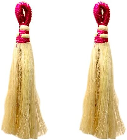 Yogic Mantra Kusha Grass Broom Set of 2 7 Inch Jhadu