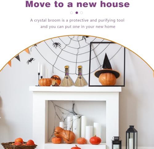 Ykendz Witch Broom Halloween Decor 1
