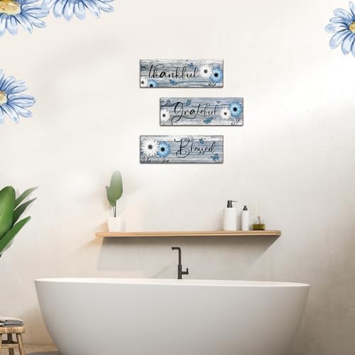 Geetery 3 Pcs Rustic Wooden Inspirational Signs