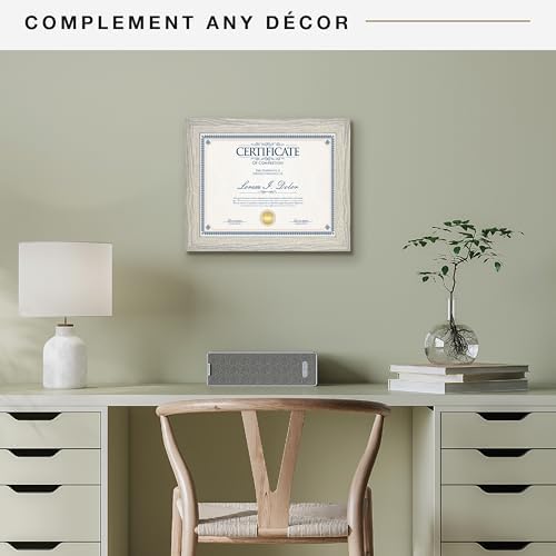 MCS Studio Gallery 85x11 Frame Gray Woodgrain
