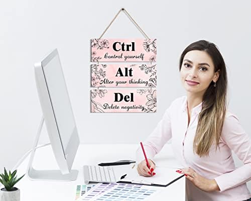 Ctrl Alt Del Wall Decor - Pink