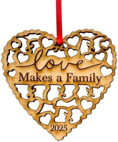 Love Makes A Family Adoption Ornament - Gotcha Day Gift