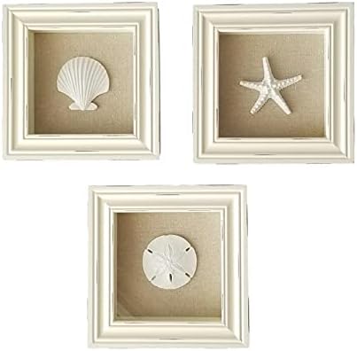 Beachy Shabby Chic Shadow Boxes Set of 3
