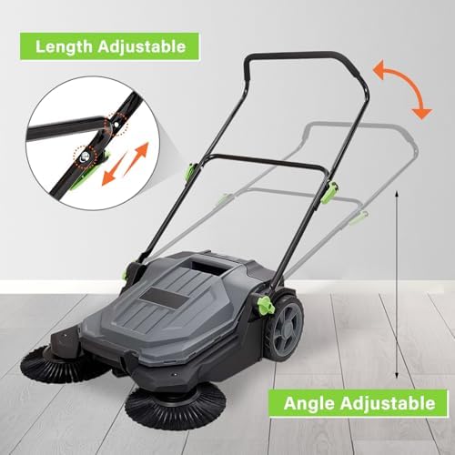 256 Push Floor Sweeper with 5-Gallon Container 1