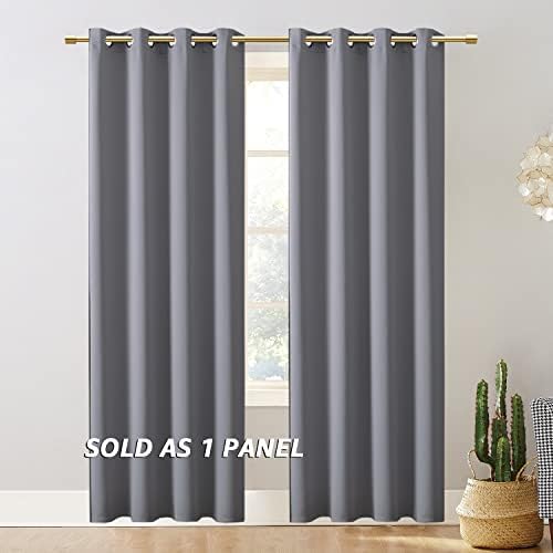 PANELSBURG Sliding Room Divider Light Grey 80 Inch