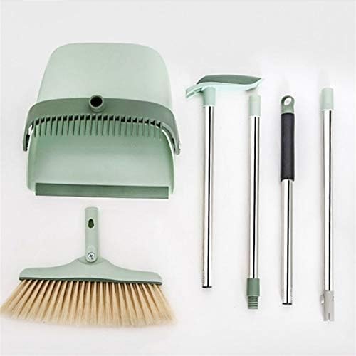 Stainless Steel Hand Broom Set with Dustpan and Wiper