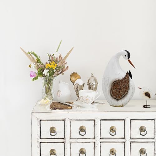 Veclotch 865 H Seabird Wood Statue Coastal Decor
