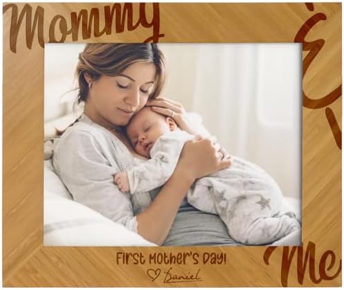 PlaqueMaker Mommy Baby Photo Frame 8x10 Inches