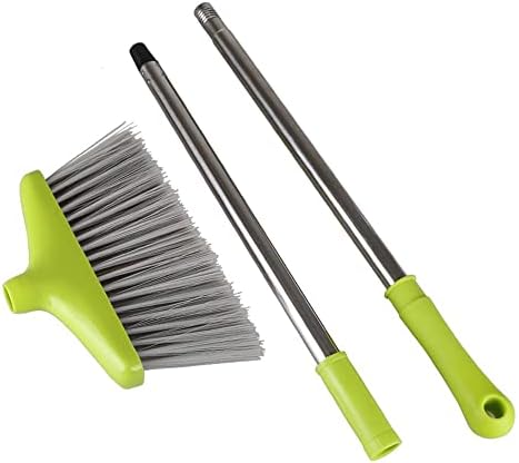 FGY Broom and Dustpan Combo Set for Pets Home Use Green