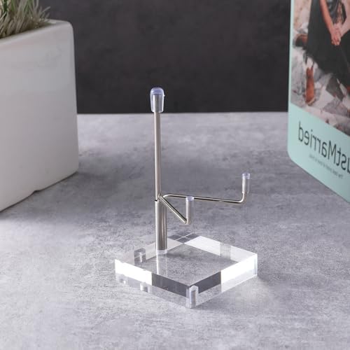 Adjustable Metal Plate Easel Stand with Clear Acrylic Base